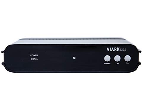 Viark DRS - Receptor Satélite 4K UHD Android 7.0 HEVC HDR 10 HLG 60fps 10 bits DVB-S2 Multistream H.265, con WiFi 150Mbps y LAN, Bluetooth, USB 3.0, 1GB RAM DDR4, 8GB Flash EMMC y Lector CA