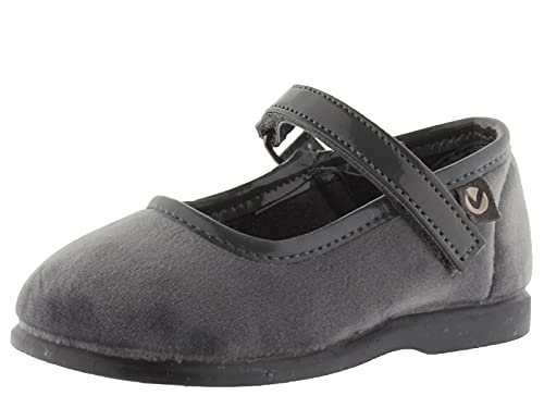 victoria Ballet VICTORIA Alba Bailarina Terciopelo 102752-KIDS para Unisex-niños Gris 21