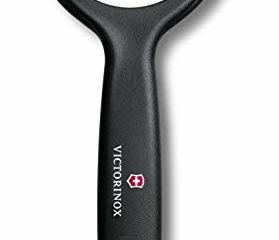 Victorinox Pelador de tomate y kiwi con filo dentado, corte bidireccional, inoxidable, apto para el lavavajillas y negro