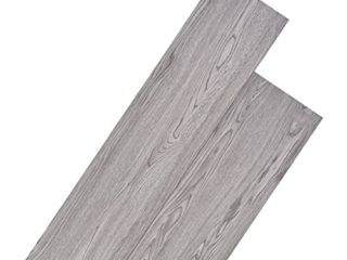 vidaXL 18x Lamina Suelo 5,26m² PVC 2mm Gris Oscuro Baldosa Loseta Tarima