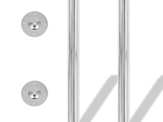 vidaXL 2 Patas Telescópicas para Mesa Regulables en Altura 710mm-1100mm Cromo