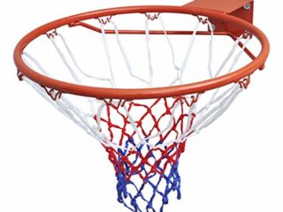 vidaXL Aro de Baloncesto con Red de Acero Naranja 45 cm Canasta de Basket