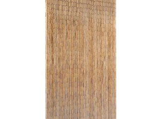 vidaXL Cortina de Bambú Puerta contra Insectos 100x200cm Protección Mosquitos
