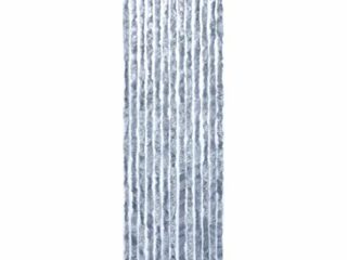 vidaXL Cortina Mosquitera Extraíble Puerto contra Insectos Moscas Mosquitos Casa Hogar Móvil Caravana Verano Plateada Chenilla 56x200 cm