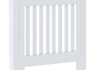 vidaXL Cubierta para Radiador Armario de Pared Estante Calefacción Calentador Mueble Tapa Sala de Estar Salón Almacenaje Duradero MDF Blanco 78 cm