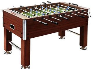 vidaXL Futbolín de Acero 60 kg 140x74,5x87,5 cm Marrón Equipos Juegos Interior