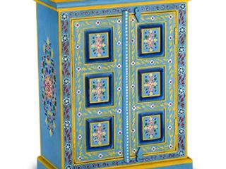 vidaXL Madera Maciza Aparador Mango Turquesa Mueble Auxiliar Alacena Despensa