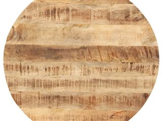 vidaXL Madera Maciza de Mango Superficie de Mesa Redonda Tablero Comedor Repuesto Salón Sala de Estar Oficina Mueble Encimera 25-27 mm 50cm