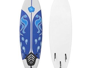 vidaXL Tabla de Surf Principiantes Azul Blanca 170 cm XPE PP Espuma Surfboard