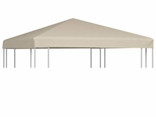 vidaXL Toldo de Cenador 310 g/m² 3x3 m Beige Pabellón Patio Casa