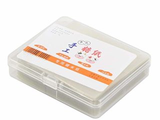 VIFERR Turrón de Papel, Comestibles Rice Oblea Comestibles Papel de Arroz Hecho a Mano Hojas de Caramelo de Embalaje para el Turrón de Caramelo Chicloso Etc 500 PC