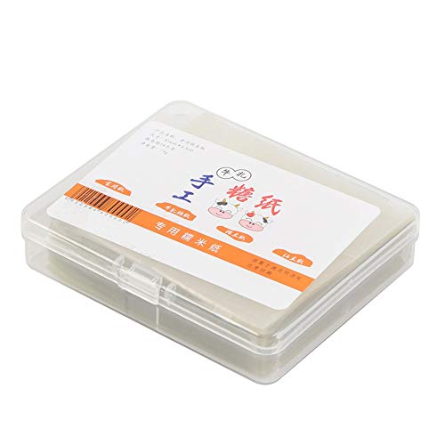 VIFERR Turrón de Papel, Comestibles Rice Oblea Comestibles Papel de Arroz Hecho a Mano Hojas de Caramelo de Embalaje para el Turrón de Caramelo Chicloso Etc 500 PC