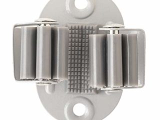 VIGAR 469 Colgador de Escobas y Fregonas Ajustable Antideslizante Individual, ABS, 1 Gancho