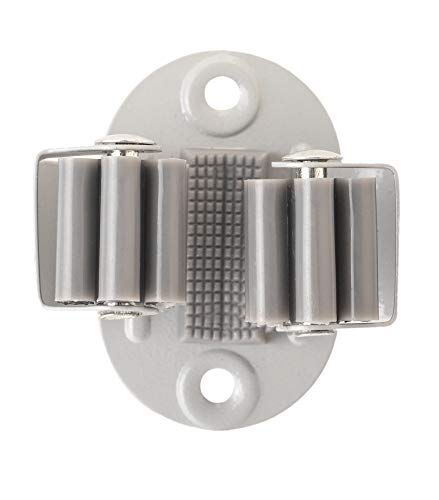 VIGAR 469 Colgador de Escobas y Fregonas Ajustable Antideslizante Individual, ABS, 1 Gancho