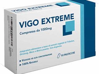 VIGO EXTREME 1000 MG | 10 Cáps. Sin Ninguna Contraindicación | Made In Italy | Energizzante Naturale con Tribulus, Maca, Muira Puama, Ginseng y L-Arginina