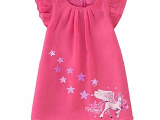 VIKITA Vestido Floral Manga Corta Algodón Niñas 2-8 años SH0820 6T