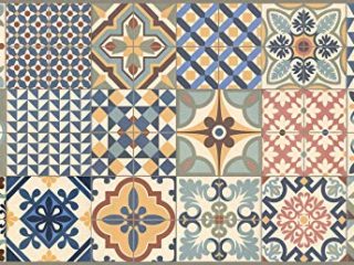 Vilber Toledo DU 01 40X78 Alfombra, Vinilo, Multicolor-01, 40 x 78 x 0.22 cm