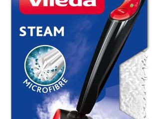 Vileda - Recambio de microfibras para mopa Vileda Steam, compatible con Steam 100 ºC, gran poder de desinfección sin químicos, 2 unidades, color blanco
