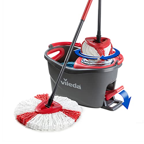 Vileda Turbo Juego de fregona, Negro Y Rojo, 48.5 x 27.5 x 28 cm