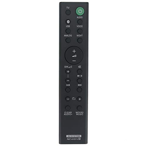 VINABTY RMT-AH301U Control Remoto Compatible con la Barra de Sonido Sony HTMT300 HTMT301 HT-MT300 HT-MT301 SAMT300 SAMT301 SA-MT300 SA-MT301