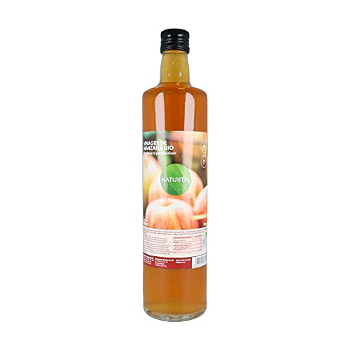 Vinagre de manzana 750 ml bio Naturitas | Condimentos para ensaladas | Sin filtrar ni pausterizar | Sabor natural