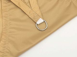 Vine Toldo rectangular de tela para sombra de sol, 98% con protección UV, impermeable, con cuerda, resistente al viento y al polvo, para patio, jardín, piscina, pérgola, patio, amarillo, 3 x 4 m