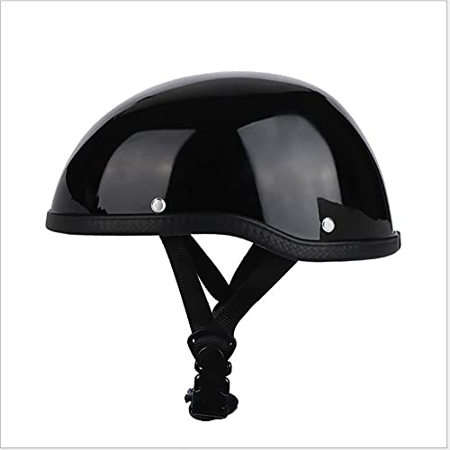 Vintage Casco De Motocicleta Casco De Moto Medio Abierto Casco Moto Jet Casco Ligero Y Cómodo Para Hombres Mujeres Adultos ECE Homologado Ciclomotor Casco, C,One size