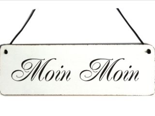 Vintage puerta "Buenos días"