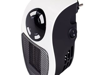 Vintec 73058 VT 500N - Calefactor portátil 500 W, 230 V, color blanco y negro