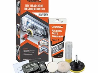 Visbella Kit de restauración de Faros Delanteros con Pulido, para Restaurar Faros turbios, amarillentos o Desgastados (Automatic-h)