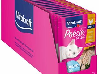 Vitakraft Comida húmeda para Gatos Poesie Delice, Pollo, Salsa, 23 x 85 g