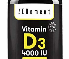 Vitamina D3 4000 UI (Colecalciferol) | 365 Perlas, 1 Año de suministro | Huesos, Músculos, Sistema Inmunológico | con Aceite de Oliva Virgen Extra | No-GMO, sin Soja | de Zenement