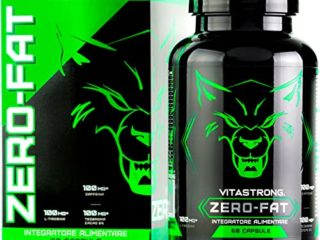 Vitastrong Zero-Fat | QUEMAGRASAS POTENTE PARA ADELGAZAR | Termogénico Drenante Energizante Para la Pérdida de Grasa | Para Hombres y Mujeres | 100% Made in Italy