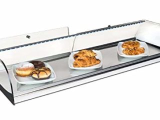 Vitrina expositora alimentos, ideal barra bar para los aperitivos, cristal curvo y iluminación LED