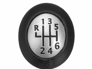 Viviance 6 Velocidad Pomo De Cambio De Marchas Compatible con Renault Megane Scenic Laguna Fluence Espace Trafic Opel Vauxhall Vivaro Movano Dacia Nissan PU Cuero