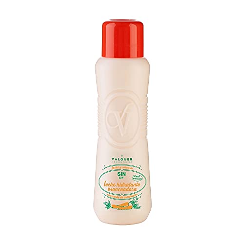 Válquer Leche Solar Hidratante Bronceadora Facial, Corporal de Zanahorias, 500 ml