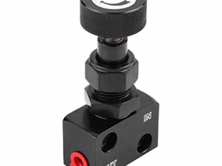 Válvula de control de escape-valvula frenos-Duokon Brake Válvula dosificadora Universal Motorsport Freno Válvula de cierre Regulador de presión(Negro)