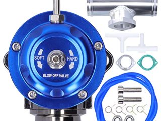 Válvula de descarga turbo de palanquilla de aluminio, tubo de brida de 2,5 pulgadas Tipo-RS Válvula de descarga universal Accesorio para automóvil SDD-BOVGRSBL FPG250(azul)