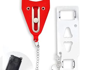 Voarge 1 Piezas Cerradura de Puerta Portátil, Agregar cerradura adicional para mayor seguridad y privacidad, para Escuela Hogar Apartamento Hotel Motel