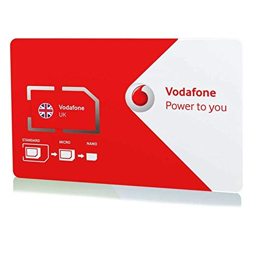 VODAFONE UK SIM anónima 100% Vodafone UK para activar.