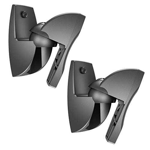 Vogel's VLB 500 Soporte de pared universal para altavoces, Giratorio hasta 180º, Inclinable hasta 20º, Premontado, Máx. 5 kg, Negro