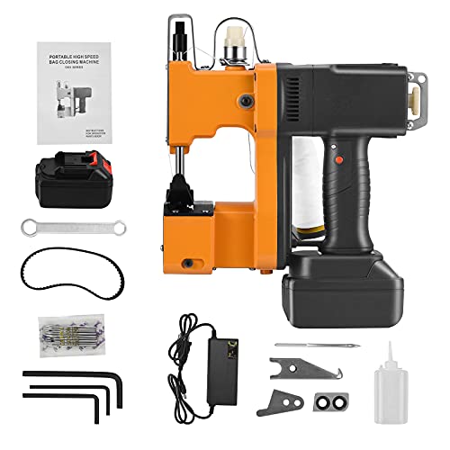 Vogvigo MáQuina De Coser PortáTil MáQuinas De Coser De Embalaje Industriales EléCtricas De Mano Con BateríA De Litio De 2200 mAh Mini MáQuina De Cierre De Bolsa