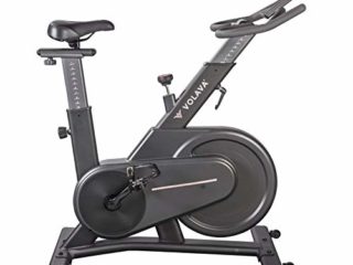 VOLAVA Smart Bike Bicicleta Estática. Freno Magnético. Transmisión por correa, súper silenciosa. Ideal para uso doméstico. Clases de indoor cycling online bajo suscripción.