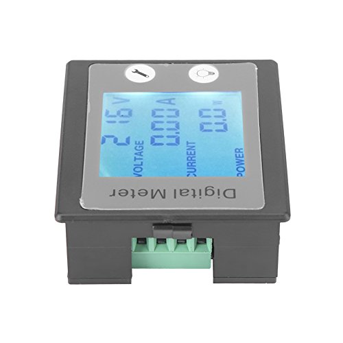 Voltímetro Digital,CA 80V-260V Medidor de Voltaje,0-100A 22kW 50-60Hz,LCD de Ángulo De Visión Completo STN,Con Función De Alarma De Sobrecarga, Reinicio De Energía