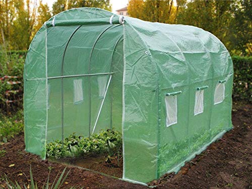 VOUNOT Invernaderos Jardin, Tunel Invernadero Huerto prar Plantas, Ubo de Acero y Plastico, Impermeable, 3 x 2 x 2 m, Verde