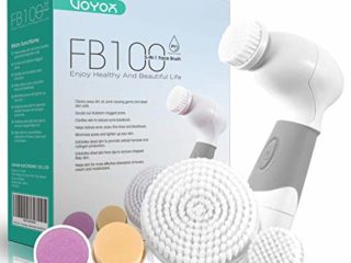 VOYOR 5 En 1 Cepillo Limpiador Facial Electrico Limpieza Facial Minimizador de Poros Removedor de Piel Muerta Cepillo Removedor de Maquillaje Cepillo Limpiador Corporal FB100