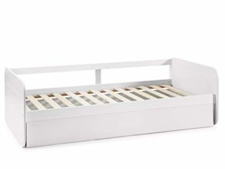 VS Venta-stock Cama Nido Juvenil Cora 90X190, Color Blanco, Dimensiones: 195cm (Largo), 106cm (Ancho) y 62cm (Alto)
