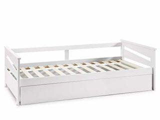 VS Venta-stock Cama Nido Juvenil Emma 90X190, Color Blanco, Dimensiones: 199cm (Largo), 105cm (Ancho) y 62cm (Alto)