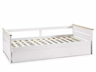 VS Venta-stock Cama Nido Juvenil Sena 90X190, Color Blanco, Dimensiones: 199cm (Largo), 105cm (Ancho) y 62cm (Alto)