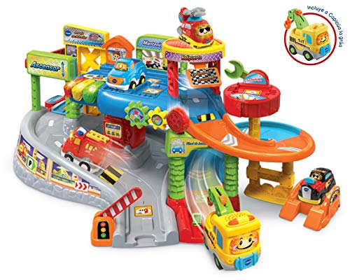 VTech - Garaje Multitaller TutTut Bólidos, incluye vehículo Capicúa la grúa , color/modelo surtido